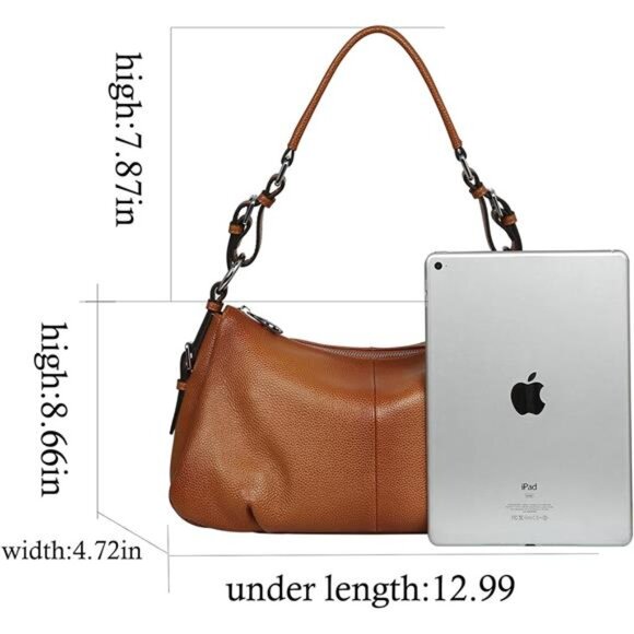 Leather Purses and Handbags Hobo Shoulder Bags Tote Bag Crossbody Purse - Picture 11 of 14